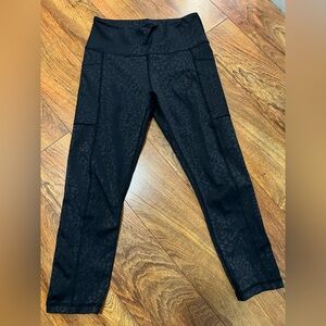 Constantly Varied Gear Black Leopard Leggings (Fits 0-4)